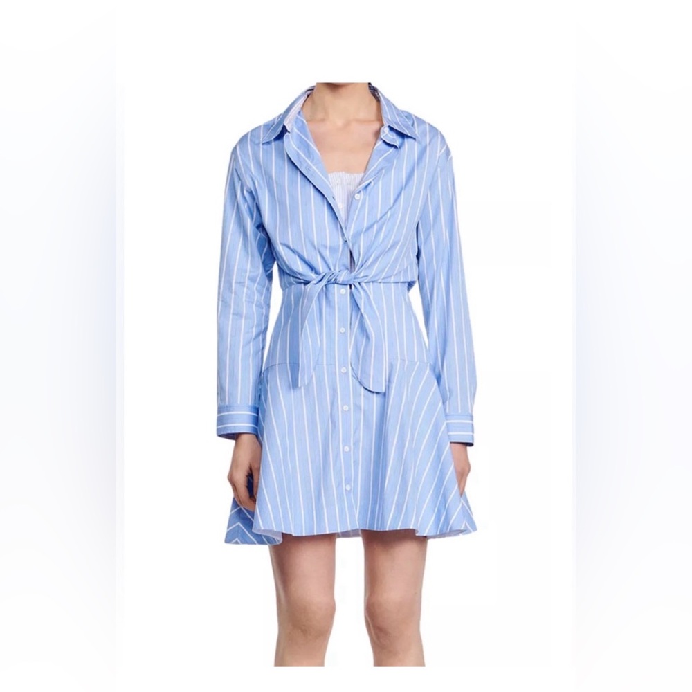 Sandro
Sandro
Bridge Stripe Tie Shirt Dress